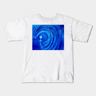 Wave in the Moonlight Kids T-Shirt